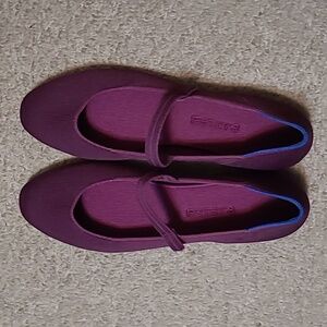 Rothy's Plum Mary Jane flats in women's size 13